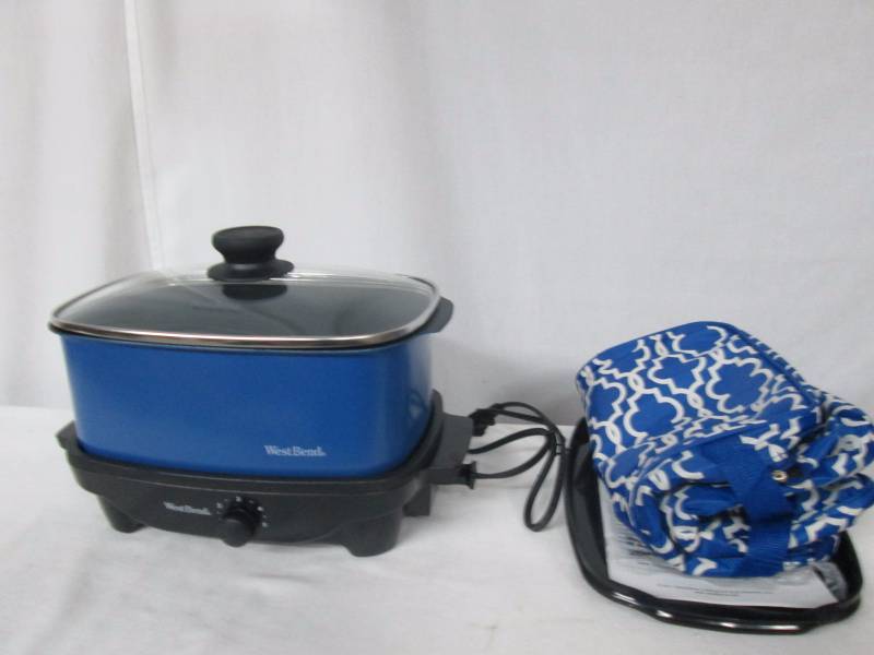 West Bend 5-qt. Slow Cooker w Insulated Travel Tote