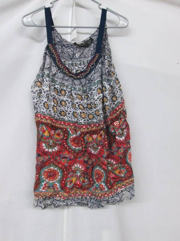 Lola P Womens Scarf Print Tank Top
