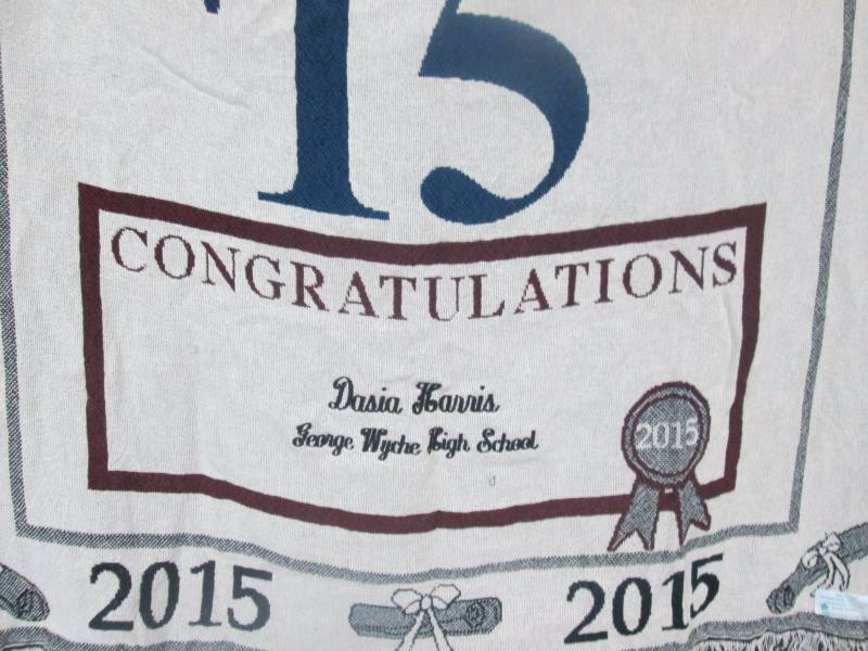 Class of 2015 Personalized Graduation Throw