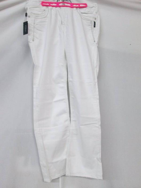 Sliver Misses Suki Slim Boot-Cut Jean - White
