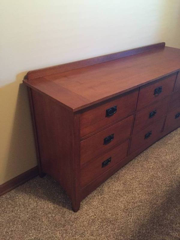 9-Drawer Wood Dresser