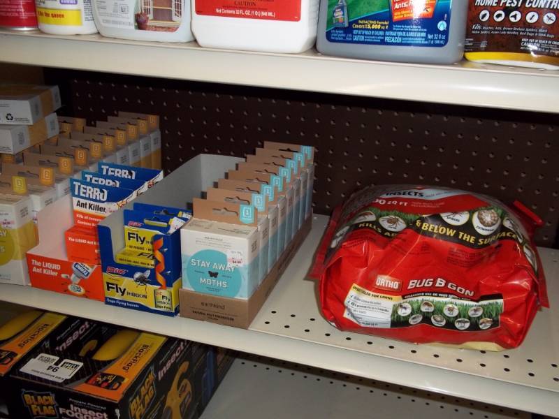 lot 98 image: Shelf Lot of Insect Control includes Fly Ribbon etc