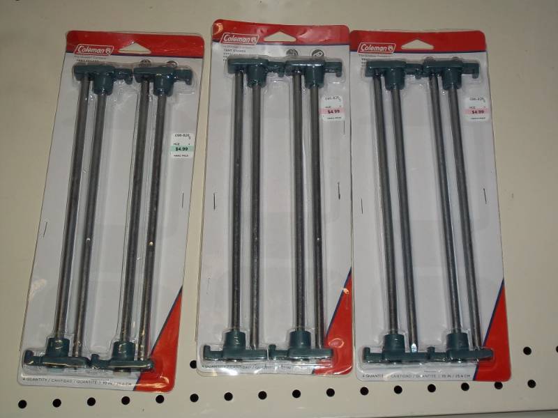 lot 121 image: Lot of 3 Packages of Tent Stakes