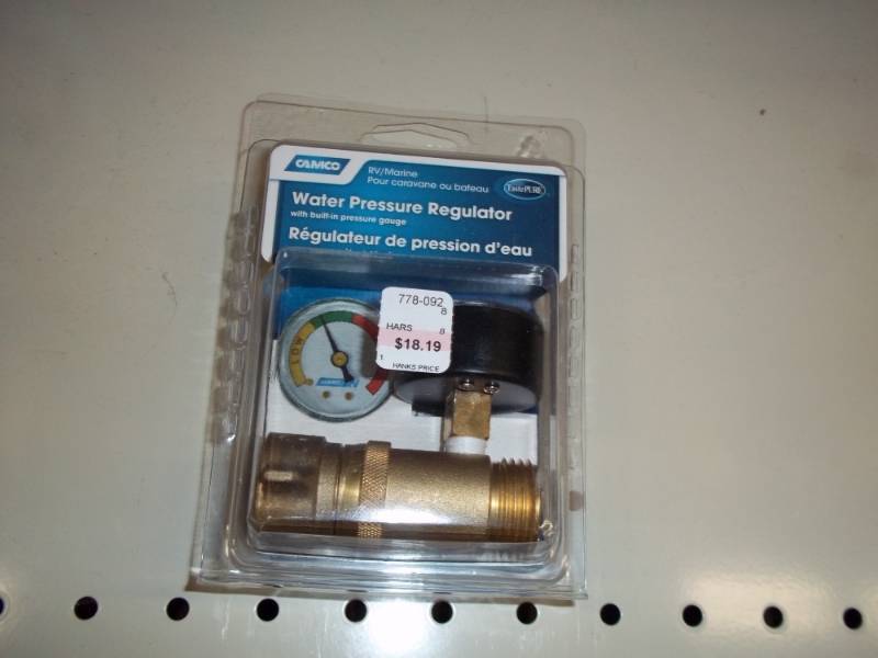 lot 139 image: RV Water Pressure Regulator