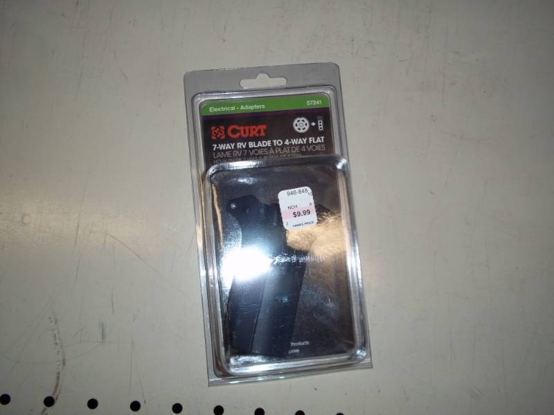 lot 166 image: 7 way RV 4 way Flat Adapter