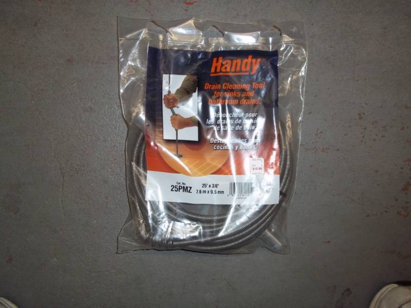 lot 185 image: Handy Drain Cleaning Tool 25 ft