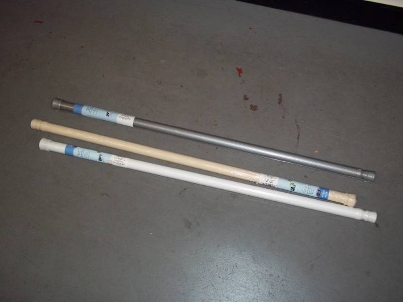 lot 206 image: Lot of 3 Shower Curtain Rods