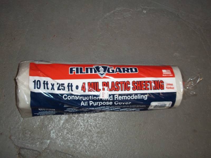 lot 253 image: Plastic Sheeting 4 mil 10x25
