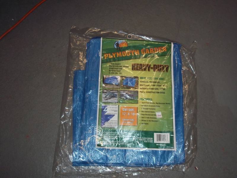 lot 286 image: Heavy Duty 12 X 16 Tarp blue