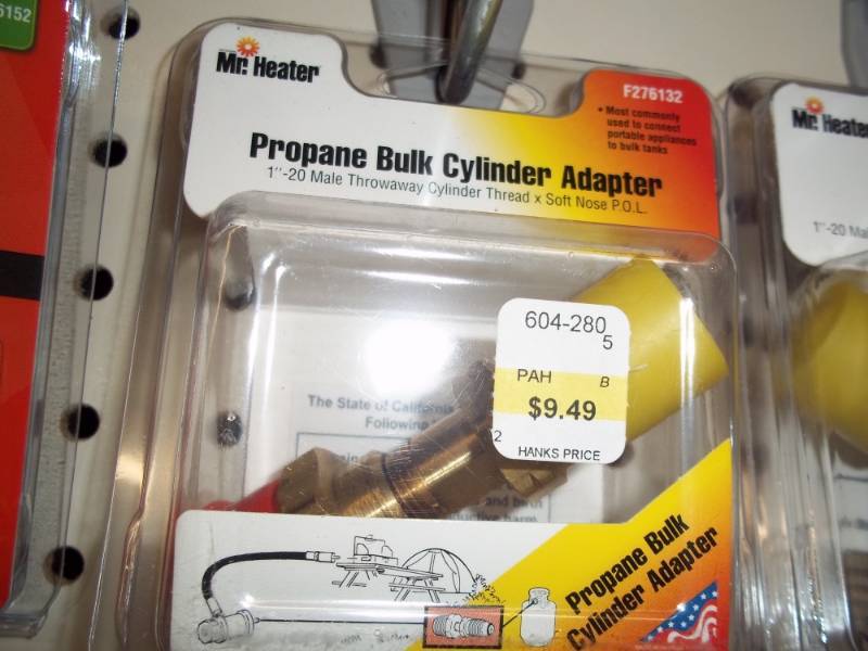 lot 324 image: Propane Bulk Cylinder Adapter