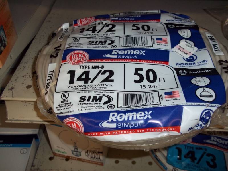 lot 347 image: Electrical Wire 143 50 ft