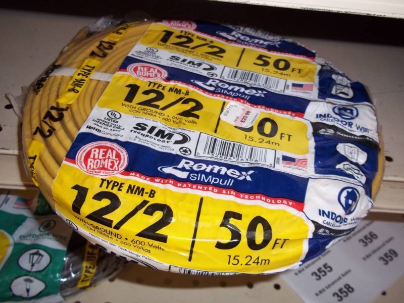 lot 352 image: Electrical Wire 122 50 ft