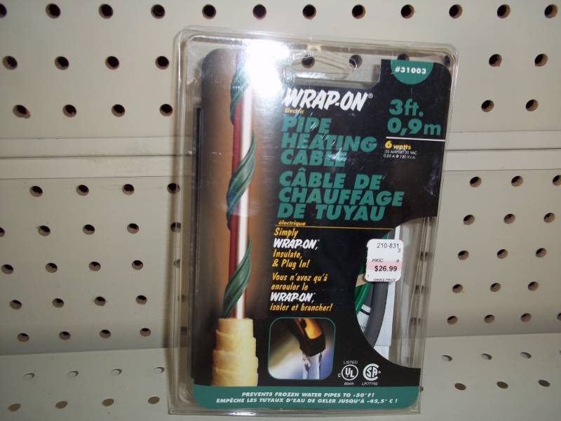 lot 437 image: Pipe Heating Cable 3 ft