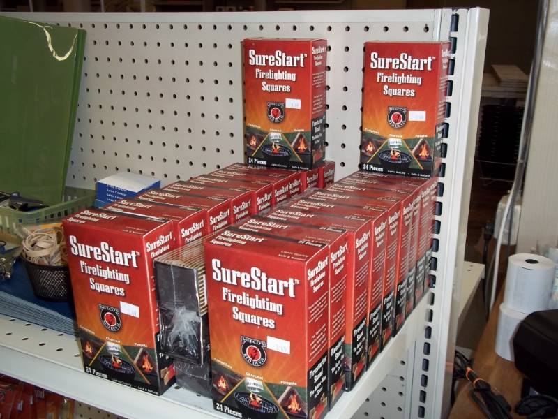 lot 480 image: Fireplace Starting Squares and Matches