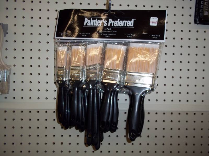lot 514 image: Pack of 5 Brushes from 1 in to 3 in