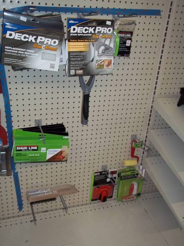 lot 522 image: Wall Lot includes  Paint pad refills, Deck Pro Gap wheel applicator, Wire brushes