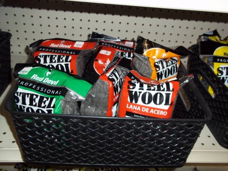 lot 527 image: Basket of Steel Wool Extra Fine