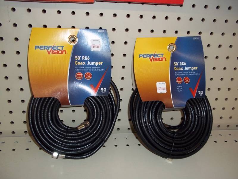 lot 590 image: Lot of 2 Coax Cable 50 ft