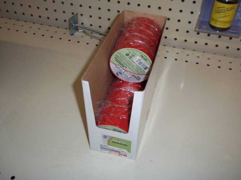 lot 615 image: Lot of 15 rolls of red electrical Tape