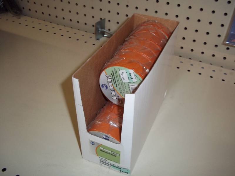 lot 616 image: Lot of 17 rolls of orange electrical Tape