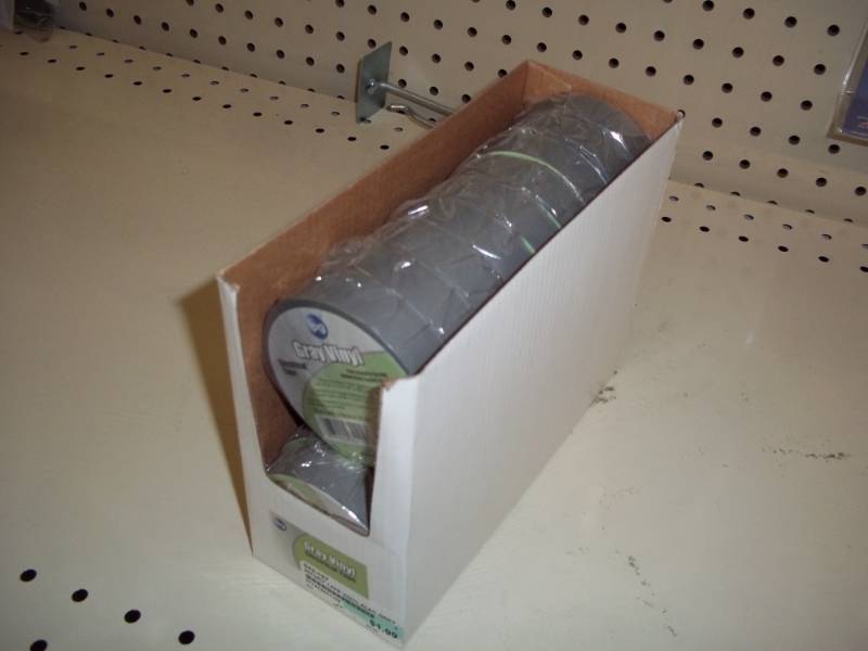 lot 618 image: Lot of 19 rolls of gray electrical Tape