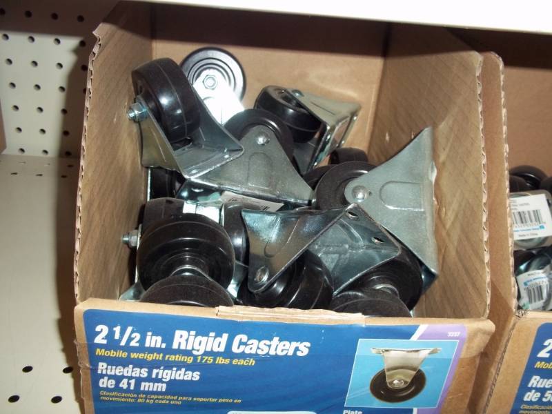 lot 717 image: Box of 2 12  in Rigid Casters