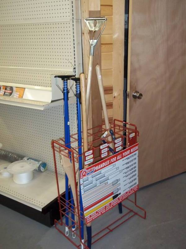 lot 727 image: Handle Display Rack with Assortment of Handles