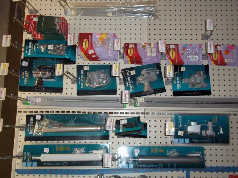 lot 760 image: Wall Lot of Door Closure Hardware and Springs, Command Products, etc