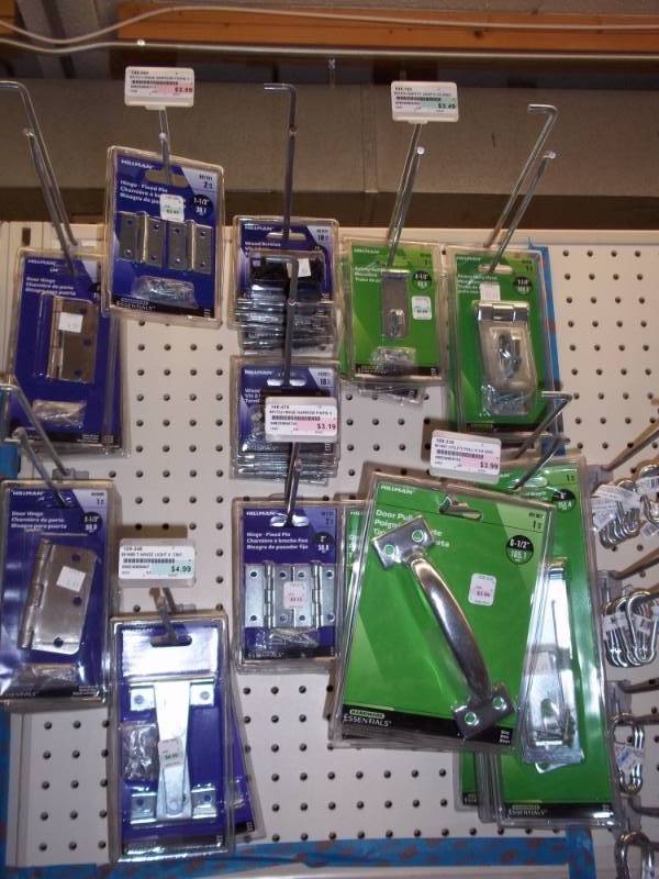 lot 763 image: Wall Lot of Door Locks, Latches, and Hinges