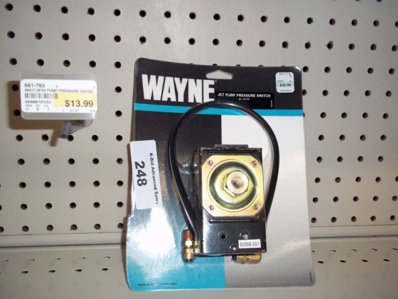 lot 248 image: Jet Pump Pressure Switch