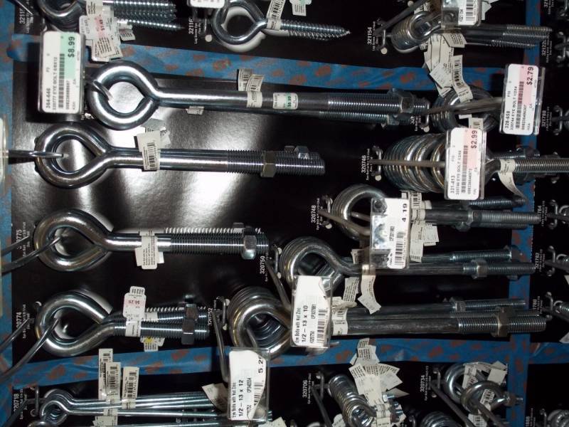 lot 779 image: Wall Lot of Variety of Eye Bolts