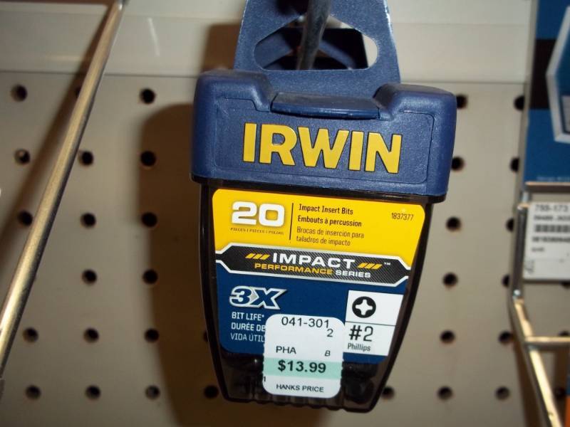 lot 860 image: Erwin 20 pc Bit Set