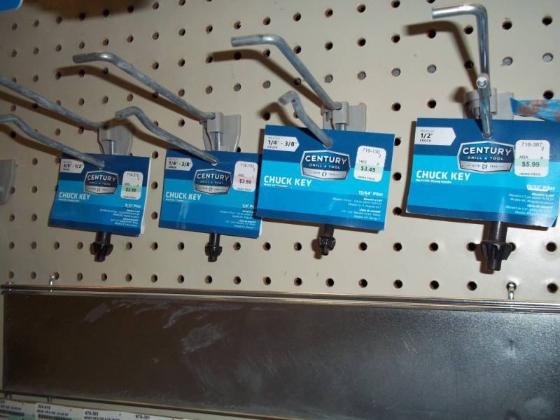 lot 868 image: Set of Drill Key Chucks