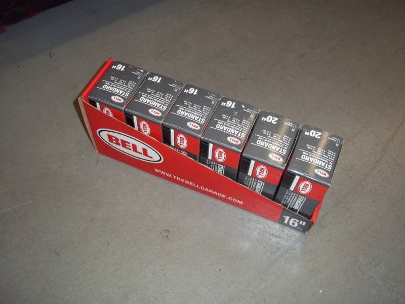 lot 874 image: Box of 6 Bike Tire Tubes