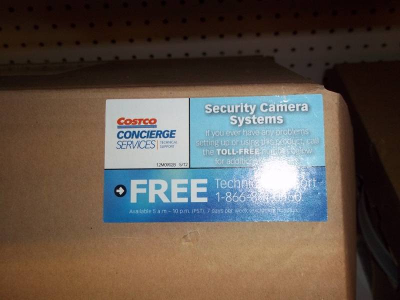 lot 880 image: Like New Security System include 4 Color Cameras and Digital Recorder