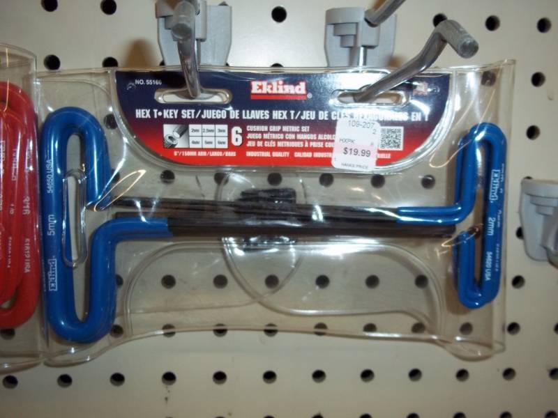 lot 921 image: T-Handle Metric Hex Set