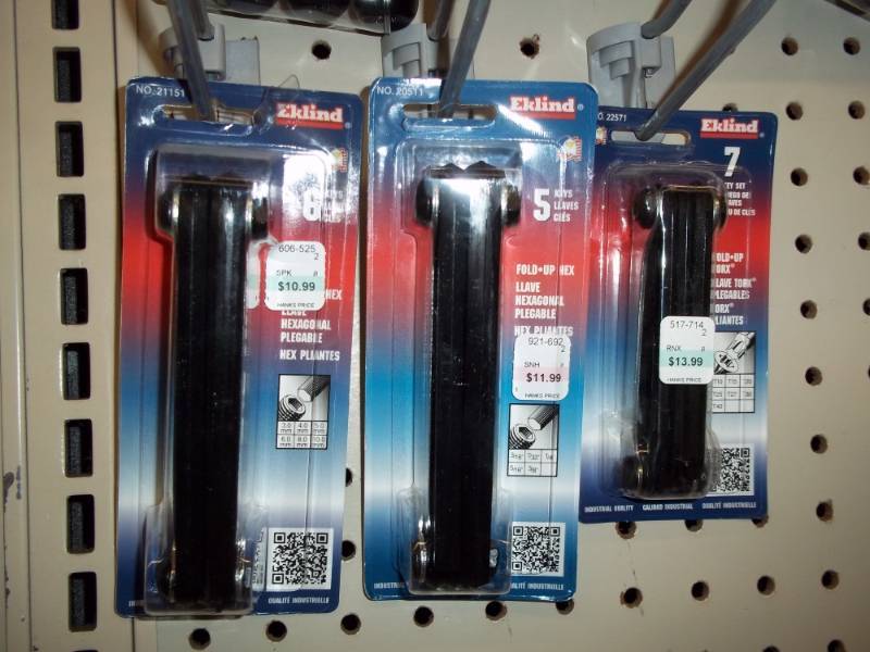 lot 928 image: Lot of 3 Hex Key Sets