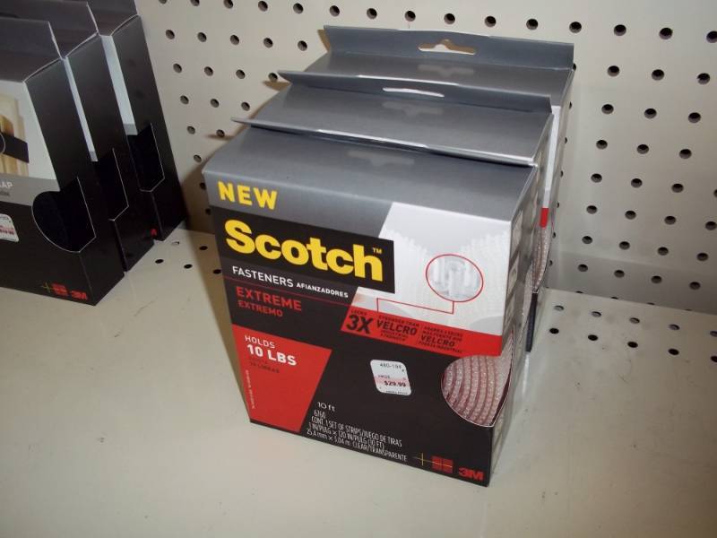 lot 1003 image: Lot of 3 boxes of clear Velcro