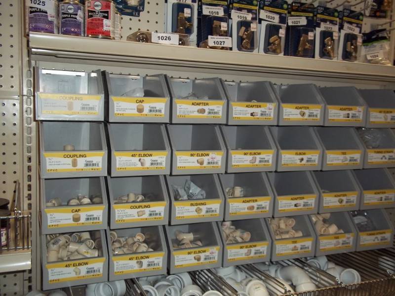 lot 1033 image: Wall Lot of Variety of PVC Fittings
