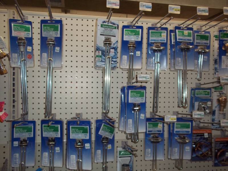 lot 1044 image: Wall Lot of Hot Water Heater Elements