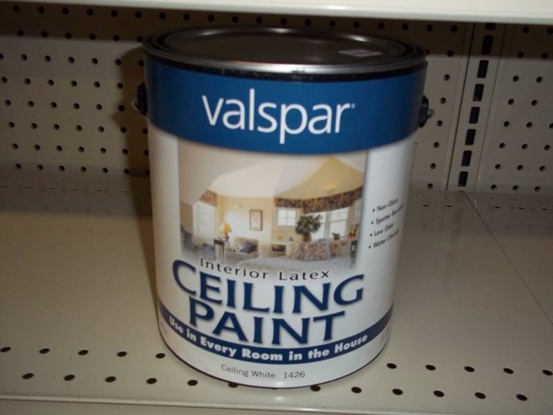 lot 1091 image: Gallon Valspar Ceiling White Paint