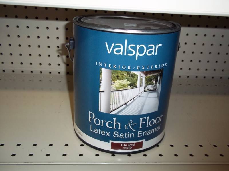 lot 1096 image: Gallon Tile Red Porch and Floor Paint