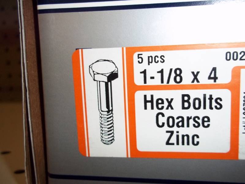 lot 1119 image: Box of Bolts 18 x 4