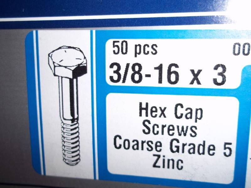 lot 1121 image: Box of Bolts 38-16 x 3