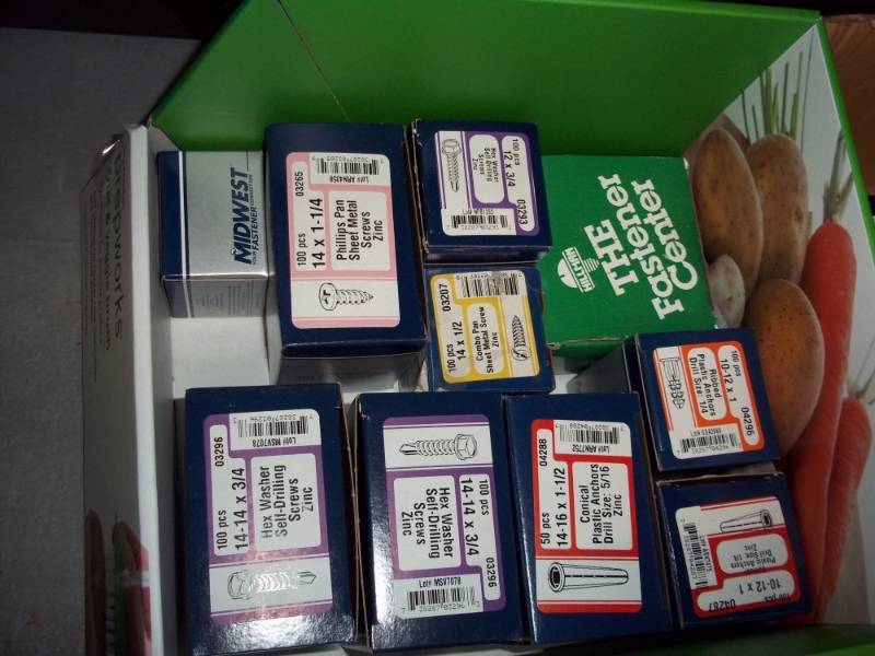lot 1126 image: Lot of 10 Boxes of Misc Hardware