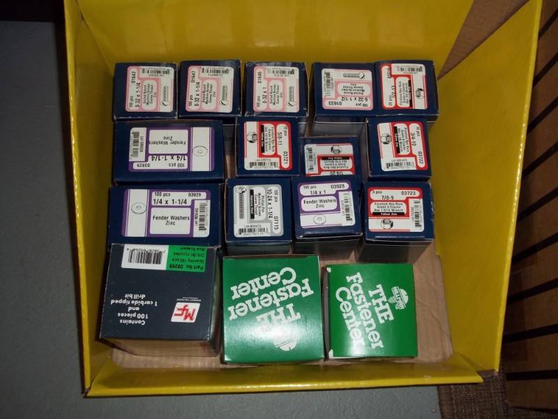 lot 1128 image: Lot of 16 Boxes of Misc Hardware
