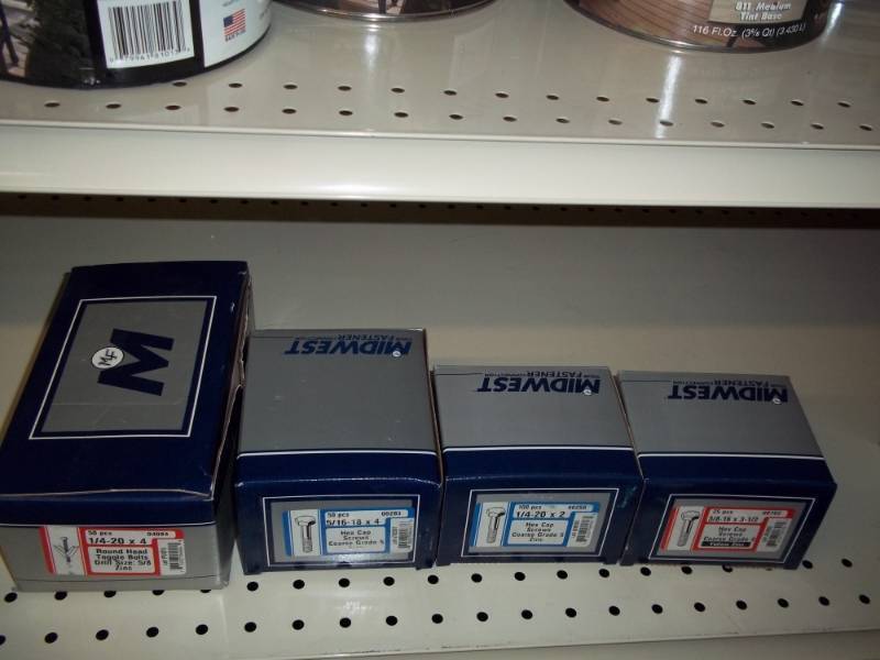 lot 1133 image: Lot of 4 Boxes of Misc hardware