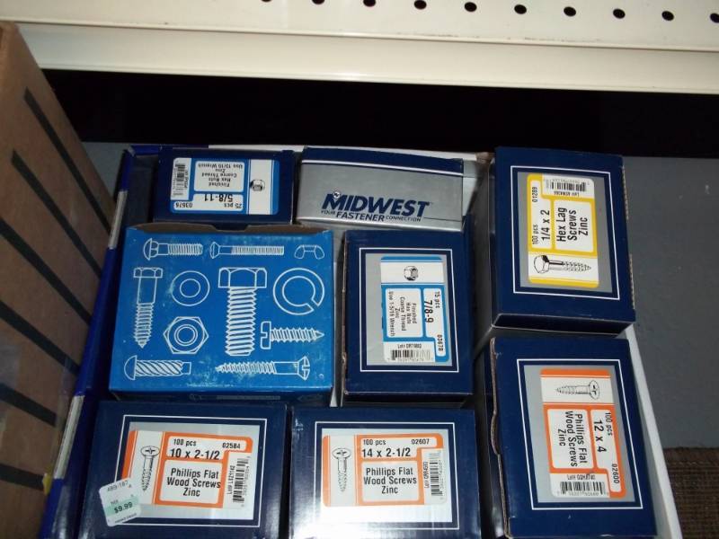 lot 1134 image: Lot of 8 Boxes of Misc hardware