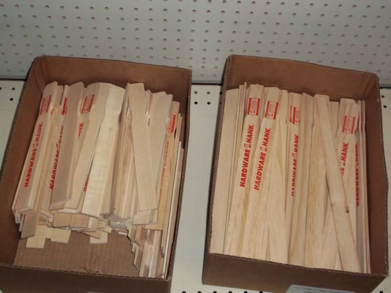 lot 1143 image: Paint Sticks 10 in and 14 in