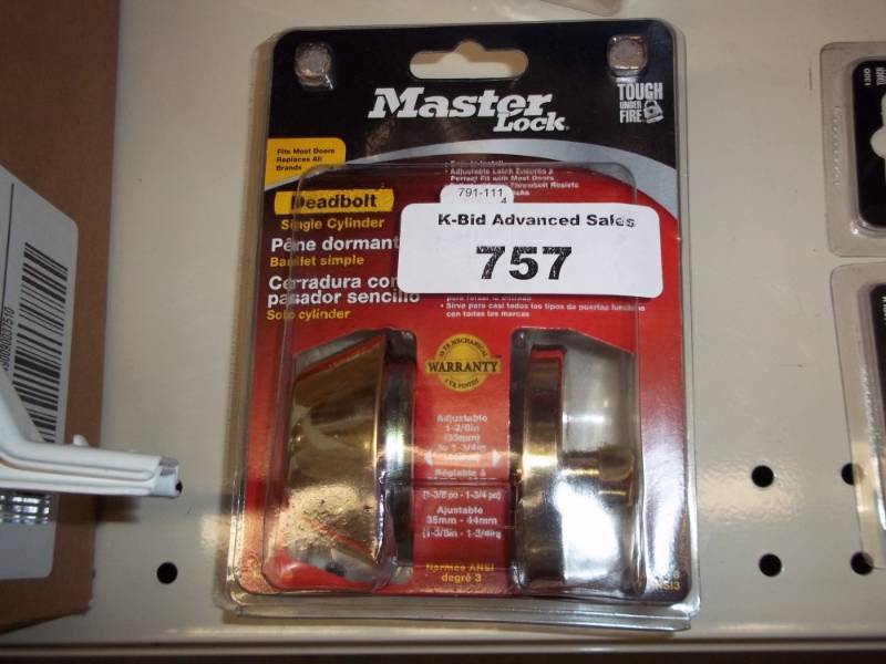 lot 757 image: Dead Bolt Lock